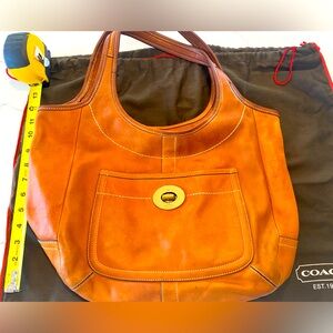 Coach Ergo Tan Cowhide Leather Hobo Tote Bag